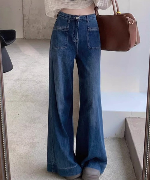 ジーンズ デニム デニムパンツ レトロブーツカット レディース