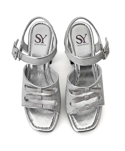 SY UNITED ARROWS サンダル 「SY」3ビジューリボン サンダル100
