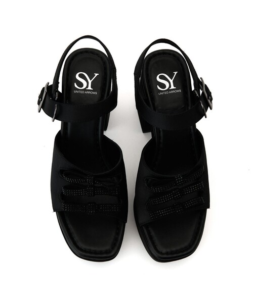SY UNITED ARROWS サンダル 「SY」3ビジューリボン サンダル100