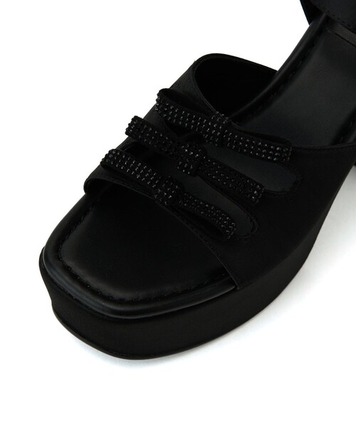 SY UNITED ARROWS サンダル 「SY」3ビジューリボン サンダル100