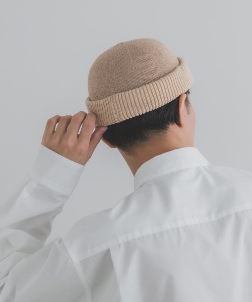 polcadot（ポルカドット） ニット帽 ニットキャップ LINEN MIX