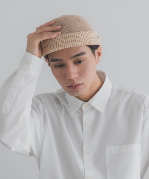 polcadot（ポルカドット） ニット帽 ニットキャップ LINEN MIX
