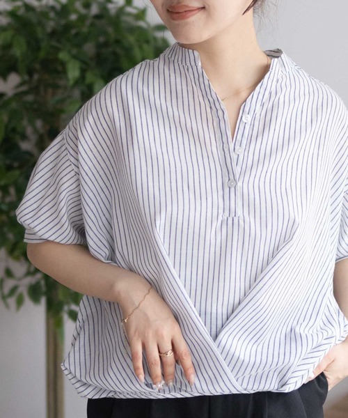 NAVY（ファッション） ブラウス シャツ nAvy 裾タックスキッパー
