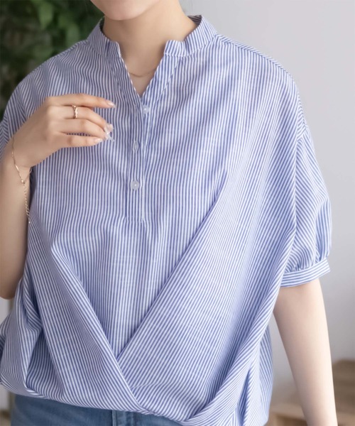 NAVY（ファッション） ブラウス シャツ nAvy 裾タックスキッパー