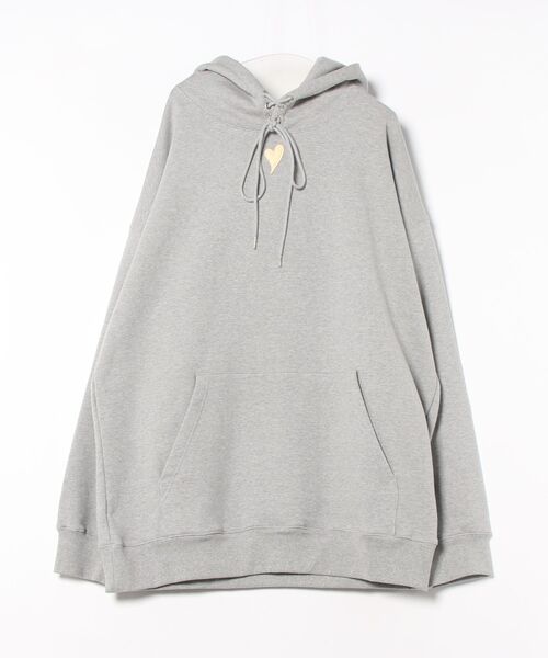 トレーナー スウェット 「KIMHEKIM」HEART PATCH OVERSIZED HOODIE レディース