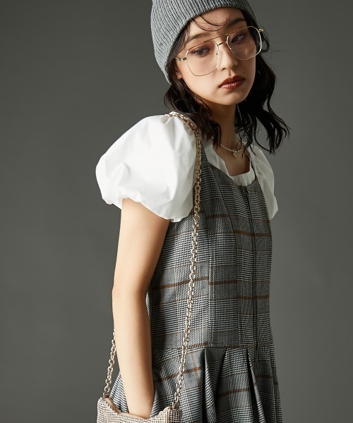 GEVS. ブラウス シャツ パフスリーブブラウス「大きいサイズ有