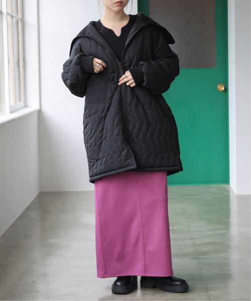 「RAY CASSIN」 キルティングブルゾン FREE カーキ レディース_画像4