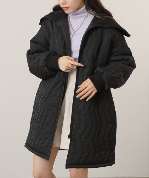 「RAY CASSIN」 キルティングブルゾン FREE カーキ レディース_画像8