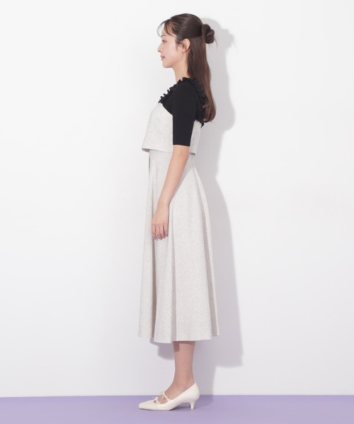 新品未使用 JILLSTUART フリルショルダージャンスカ グレー 新品未使用 JILLSTUART フリルショルダージャンスカ グレー
