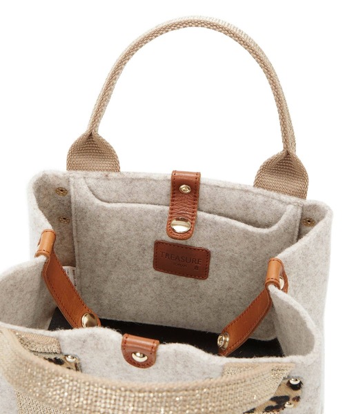 「TREASURE TOPKAPI」 ハンドバッグ FREE ライトグレー レディース_画像8