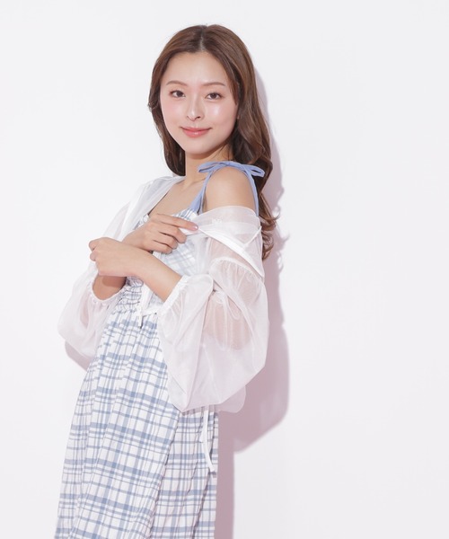 JILL by JILL STUART パーカー 新品未使用 400円値引き中 JILL by STUART パーカー サイドリボンシアーパーカー