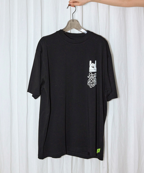 Deuxieme Classe loose T シャツ　ブラック loosen Tシャツ（Tシャツ／カットソー）｜Deuxieme Classe