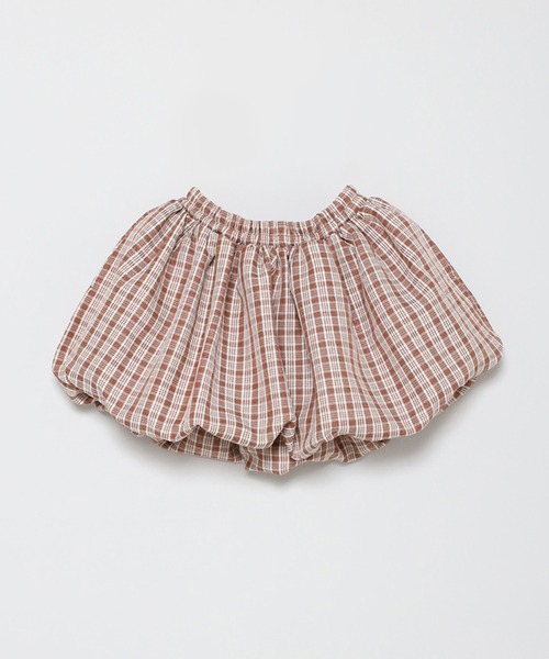 スカート 「3-10才対応」「Better Together」チェック柄バルーンスカート キッズ 子供服 女の子 | BONJOUR SAGAN enfant | 18