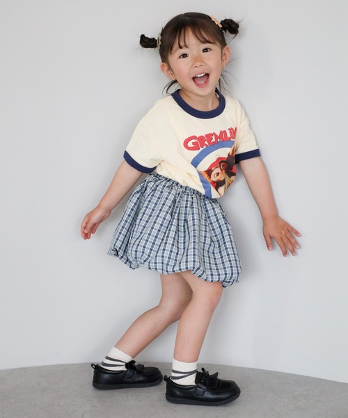 スカート 「3-10才対応」「Better Together」チェック柄バルーンスカート キッズ 子供服 女の子 | BONJOUR SAGAN enfant | 10