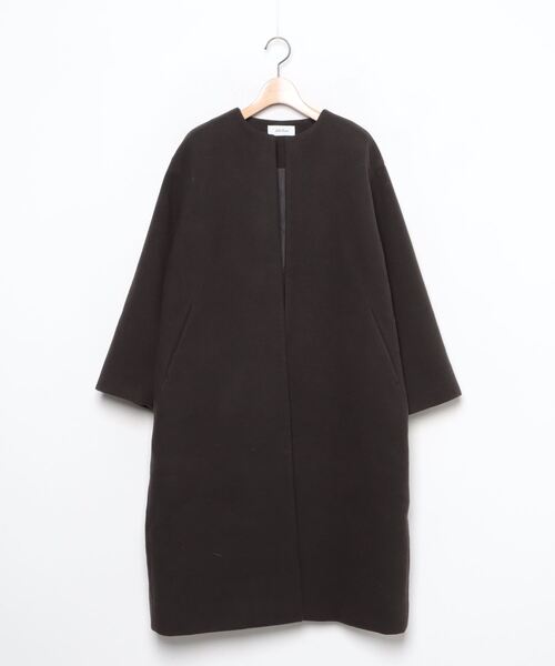 Mila Owen（ミラオーウェン） ノーカラーコート FREE ブラック