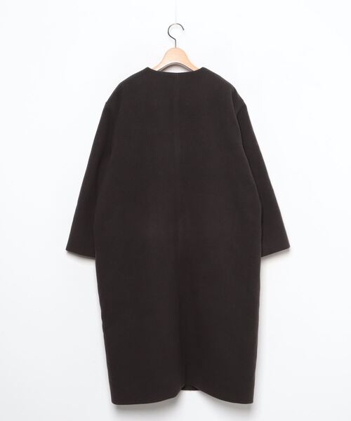 Mila Owen（ミラオーウェン） ノーカラーコート FREE ブラック