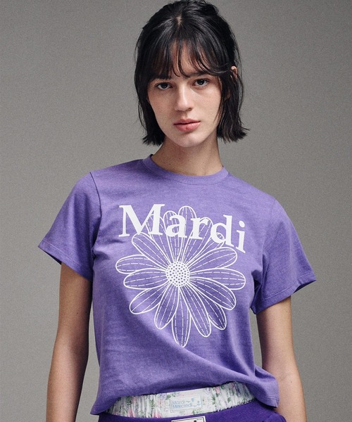 tシャツ SLIM TSHIRT FLOWERMARDI WASHING レディース