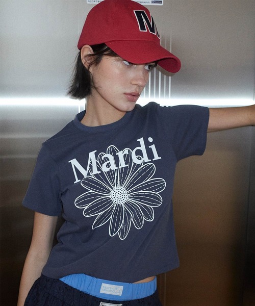 tシャツ SLIM TSHIRT FLOWERMARDI WASHING レディース Mardi Mercredi tシャツ SLIM TSHIRT FLOWERMARDI WASHING