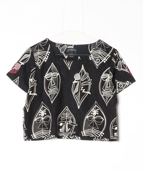 stussy レディース　シャツ　ブラウス　s STUSSY シャツ STUSSY/ステューシー NEON VENUS SHIRT 総柄 開襟