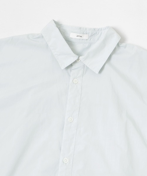 ATON（エイトン） シャツ ATON COTTON LAWN OS SHORT-SLEEVE SHIRTS