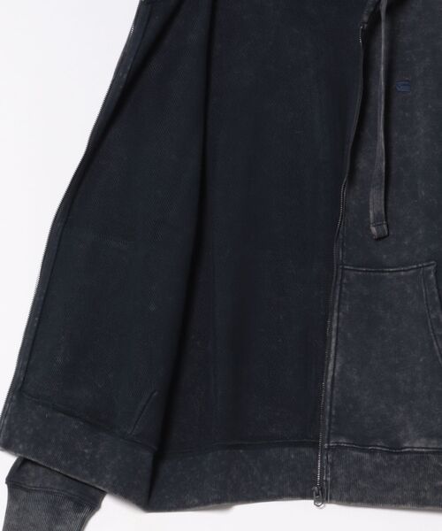 G-STAR RAW パーカー WASHED LOOSE FULL ZIP HOODIE
