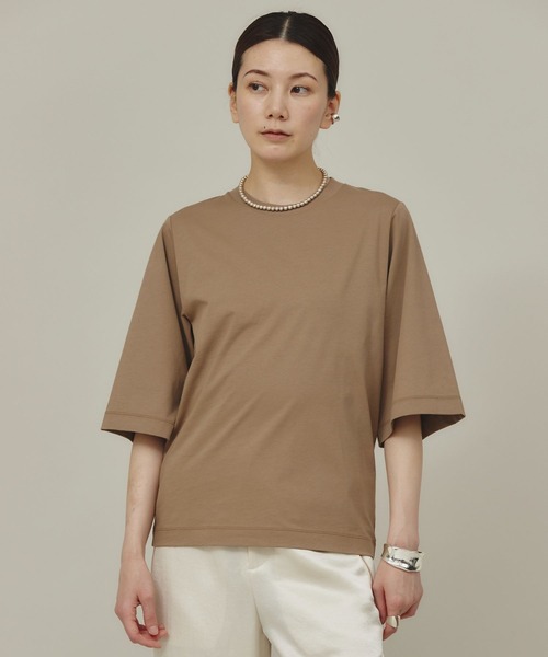 「Curensology」 半袖Tシャツ FREE モカ レディース