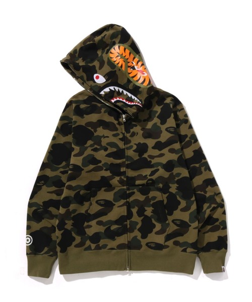 A BATHING APE パーカー 1ST CAMO SHARK FULL ZIP HOODIE メンズ