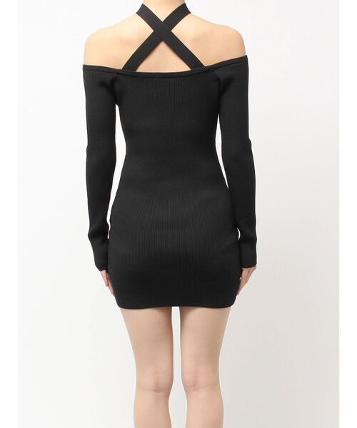 GYDA（ジェイダ） ワンピース 2WAYチョーカーオフショルニット