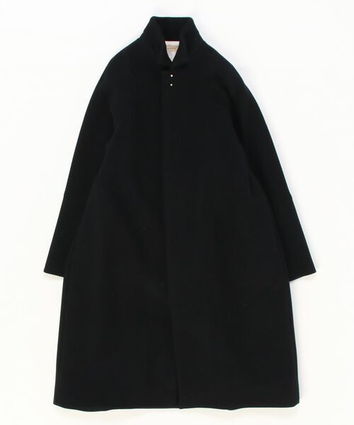 美品　定価9万　suzuki takayuki コート　サイズ2 ブラック suzuki takayuki（スズキタカユキ） ステンカラーコート 2 ブラック