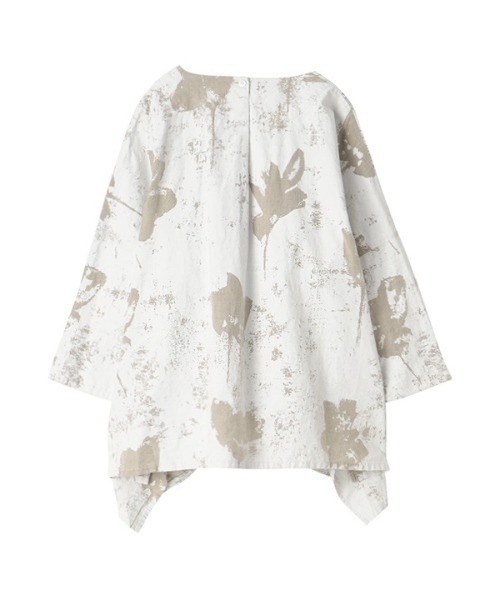 「Plantation」 7分袖ブラウス M size グレー レディース_画像5