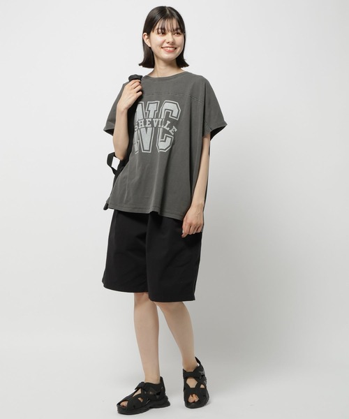 「niko and...」 半袖Tシャツ MEDIUM チャコール レディース_画像3