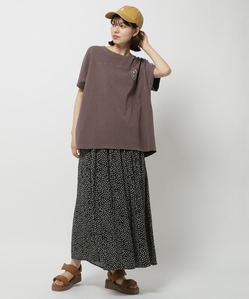 「niko and...」 半袖Tシャツ MEDIUM チャコール レディース_画像5