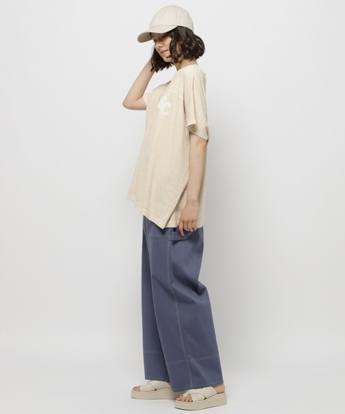 「niko and...」 半袖Tシャツ MEDIUM チャコール レディース_画像7