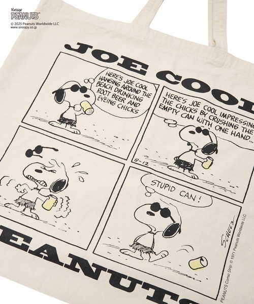 PEANUTS トートバッグ MILKFED. × PEANUTS JOE COOL COMIC BIG TOTE