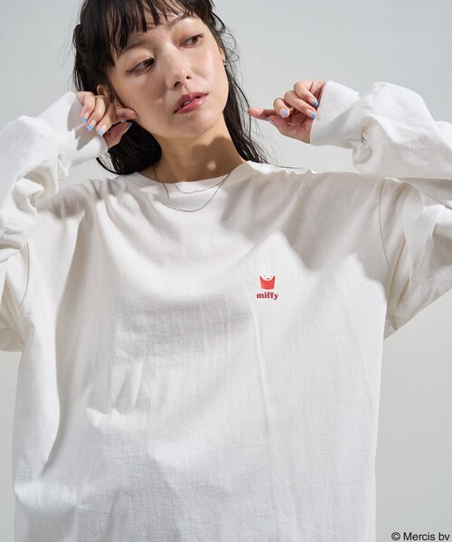 tシャツ miffy トースト バッグプリントロンT/ミッフィー レディース
