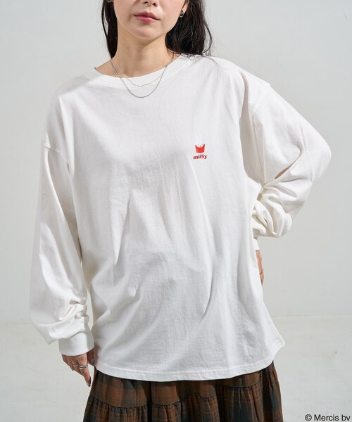 tシャツ miffy トースト バッグプリントロンT/ミッフィー レディース FREAK'S STORE tシャツ miffy トースト バッグプリントロンT