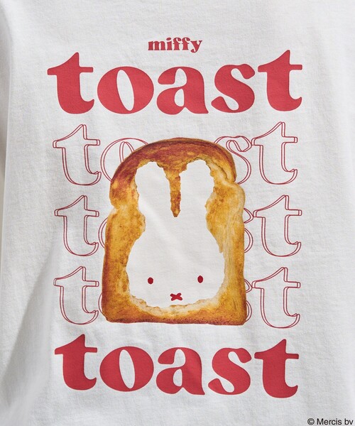 tシャツ miffy トースト バッグプリントロンT/ミッフィー レディース FREAK'S STORE tシャツ miffy トースト バッグプリントロンT