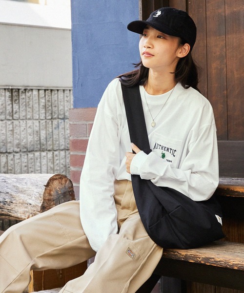 「U.S. POLO ASSN.」 長袖カットソー L ホワイト レディース