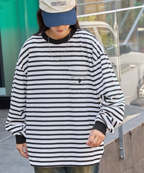 「U.S. POLO ASSN.」 長袖カットソー L ホワイト レディース