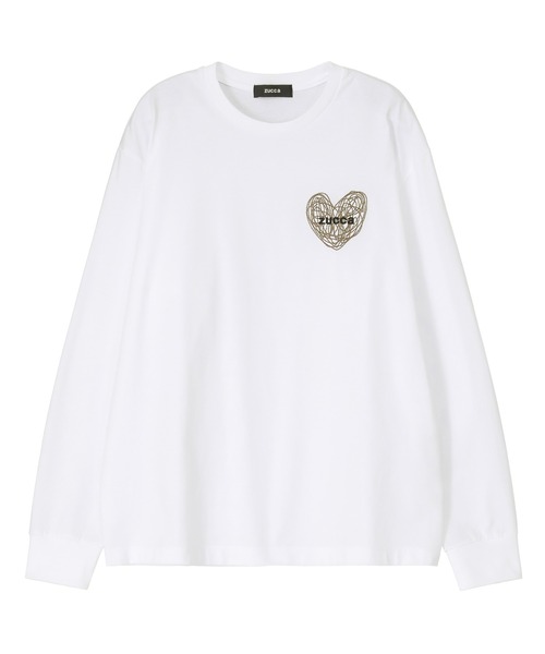 ZUCCA　ハートロゴ長袖Tシャツ ZUCCa（ズッカ） tシャツ (S)ハートロゴT / カットソー メンズ