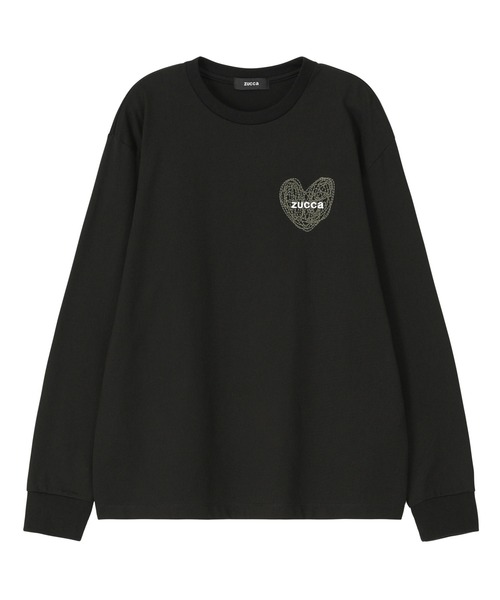 ZUCCA　ハートロゴ長袖Tシャツ ZUCCa（ズッカ） tシャツ (S)ハートロゴT / カットソー メンズ
