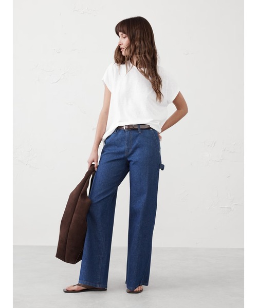 「BANANA REPUBLIC FACTORY STORE」 半袖Tシャツ M ホワイト レディース