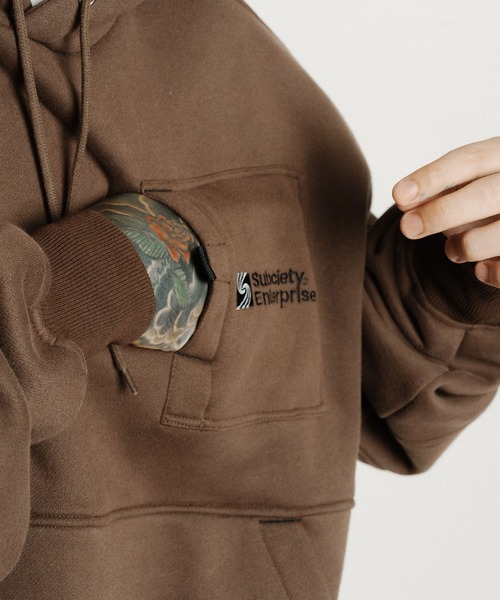 Subciety（サブサエティ） ベスト ジレ Ripple hoodie メンズ