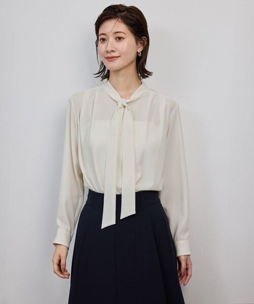 ROPE'（ロペ） ブラウス シャツ ボウタイブラウス/イージーケア・25AW
