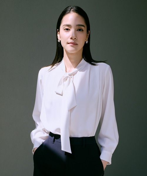 ROPE'（ロペ） ブラウス シャツ ボウタイブラウス/イージーケア・25AW