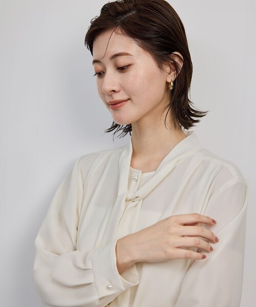 ROPE'（ロペ） ブラウス シャツ ボウタイブラウス/イージーケア