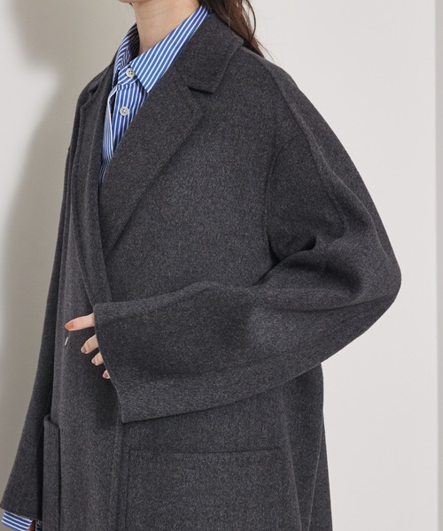 qualite（カリテ） コート チェスターコート 「毛玉になりにくい