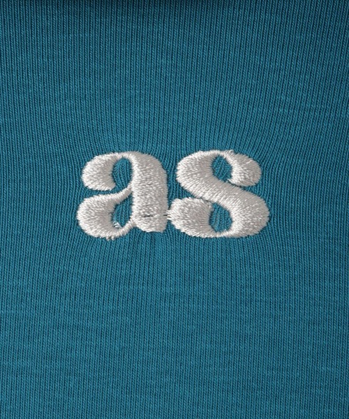 トレーナー スウェット AS刺繍リブフーディー レディース