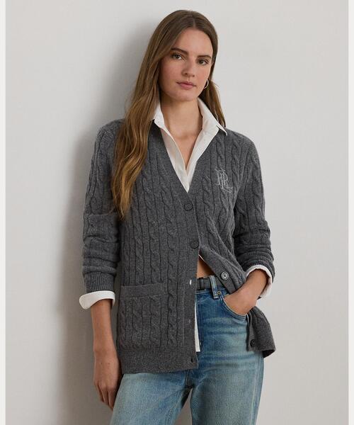 ポロラルフローレン ケーブルニットウールカシミヤカーディガン ケーブルニット ウールカシミヤ カーディガン
