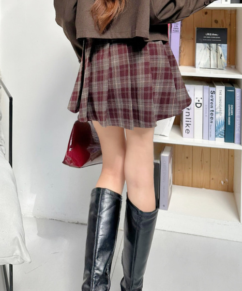 Ada. スカート チェック柄 プリーツ ミニスカート : ZOZOTOWN Yahoo!店